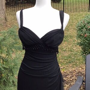 Beaded Black formal dress